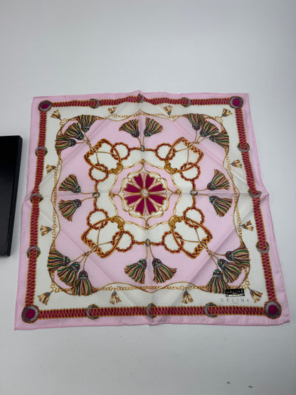 Vintage Celine Paris Scarf pink