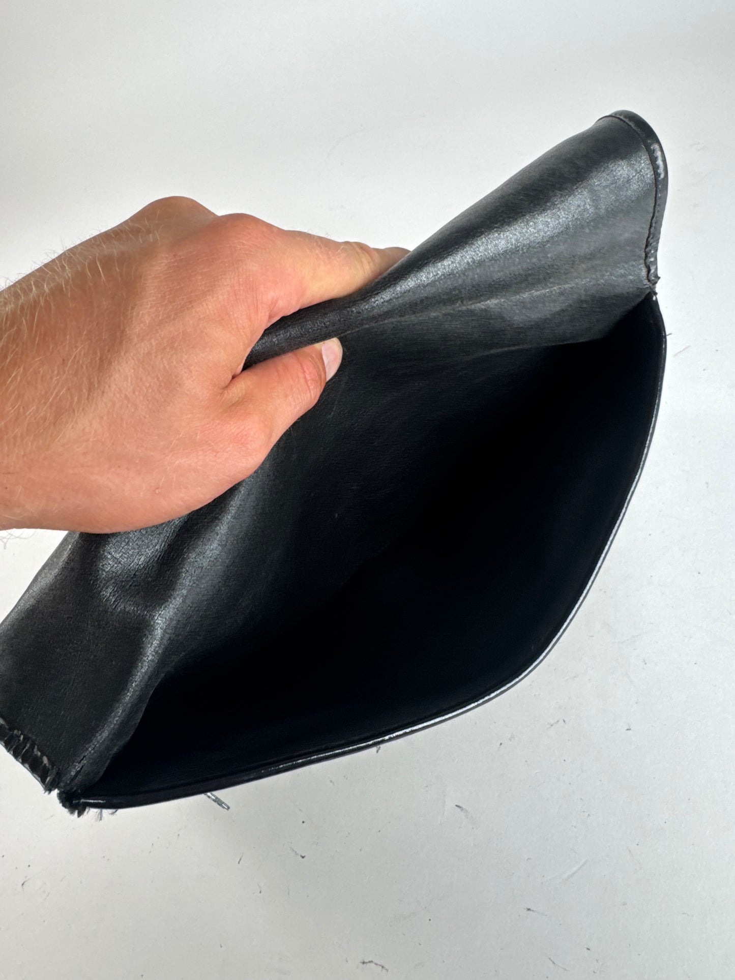 Pochette vintage Dior Oblique Monogram Beige Bleu Marine