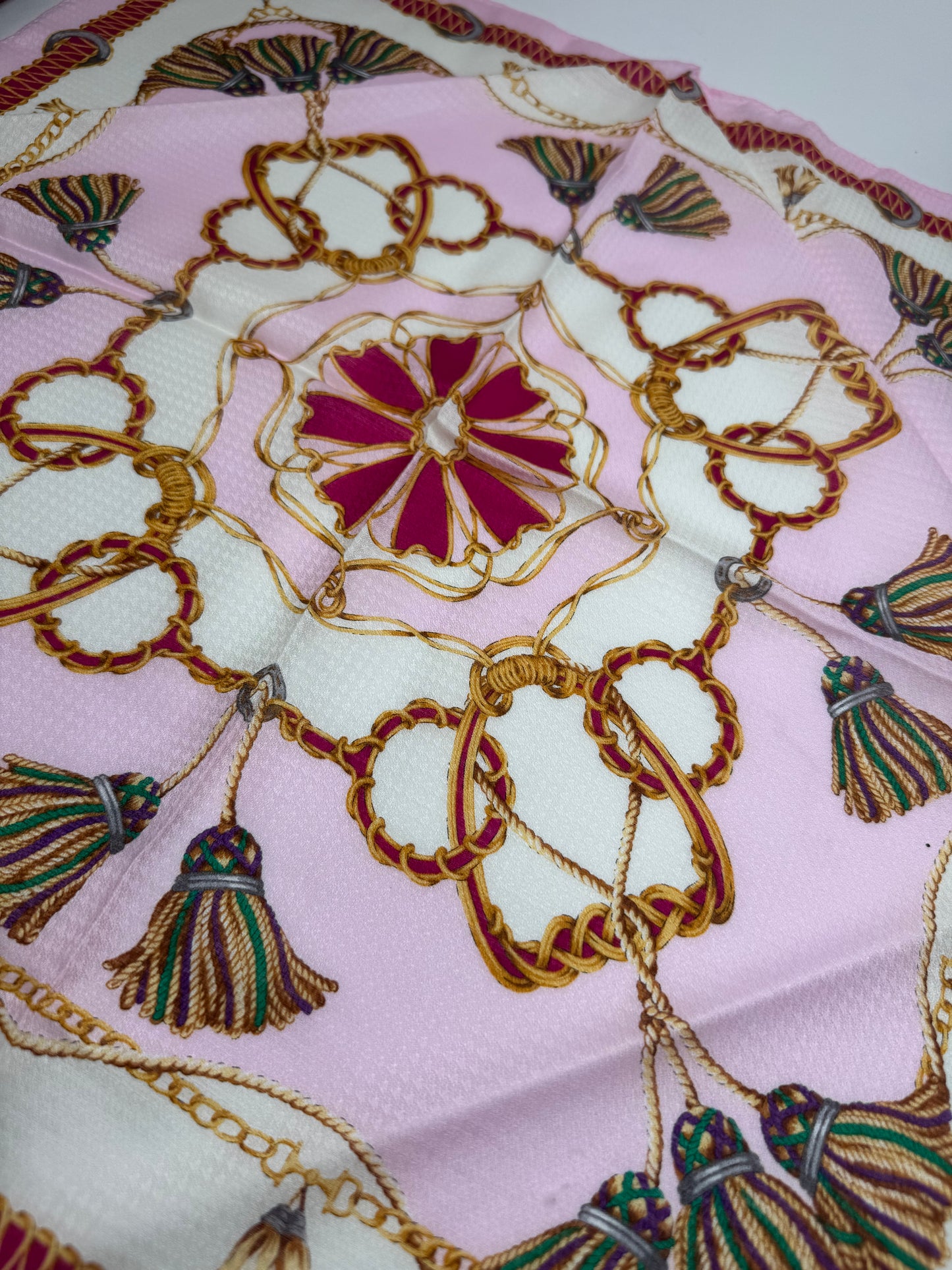 Vintage Celine Paris Scarf pink