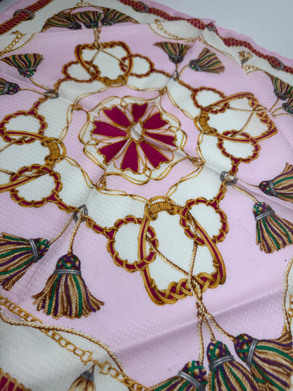 Vintage Celine Paris Scarf pink