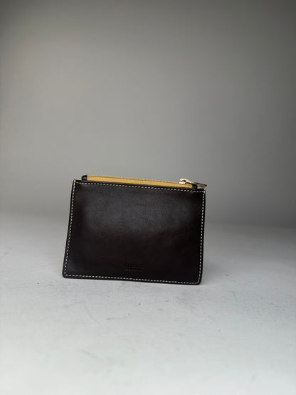 Vintage Loewe Suede Purse Beige