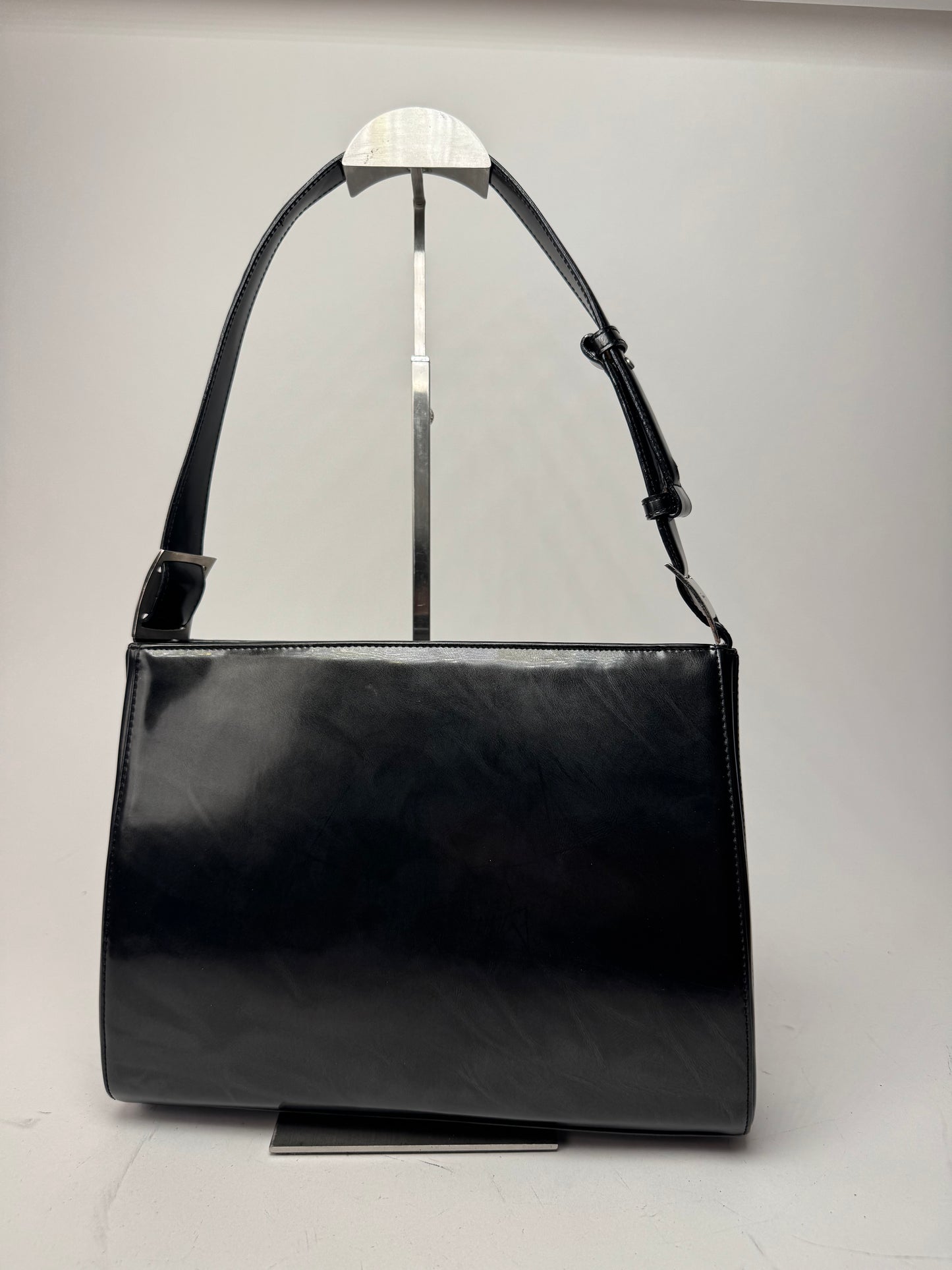 Vintage  Salvatore Ferragamo Patent Leather Bag black