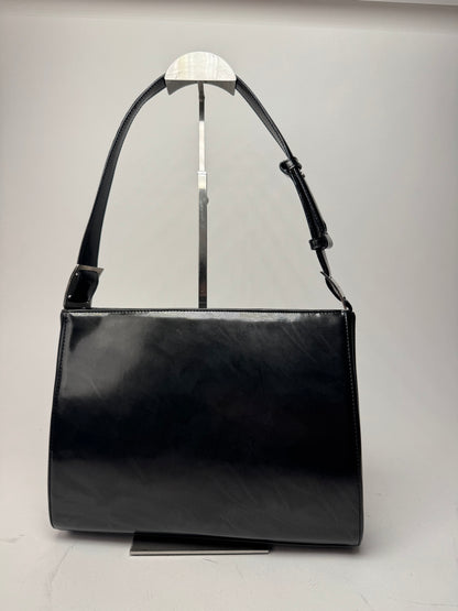 Vintage  Salvatore Ferragamo Patent Leather Bag black