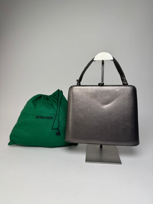 Vintage Bottega Veneta Leather Bag Bronze