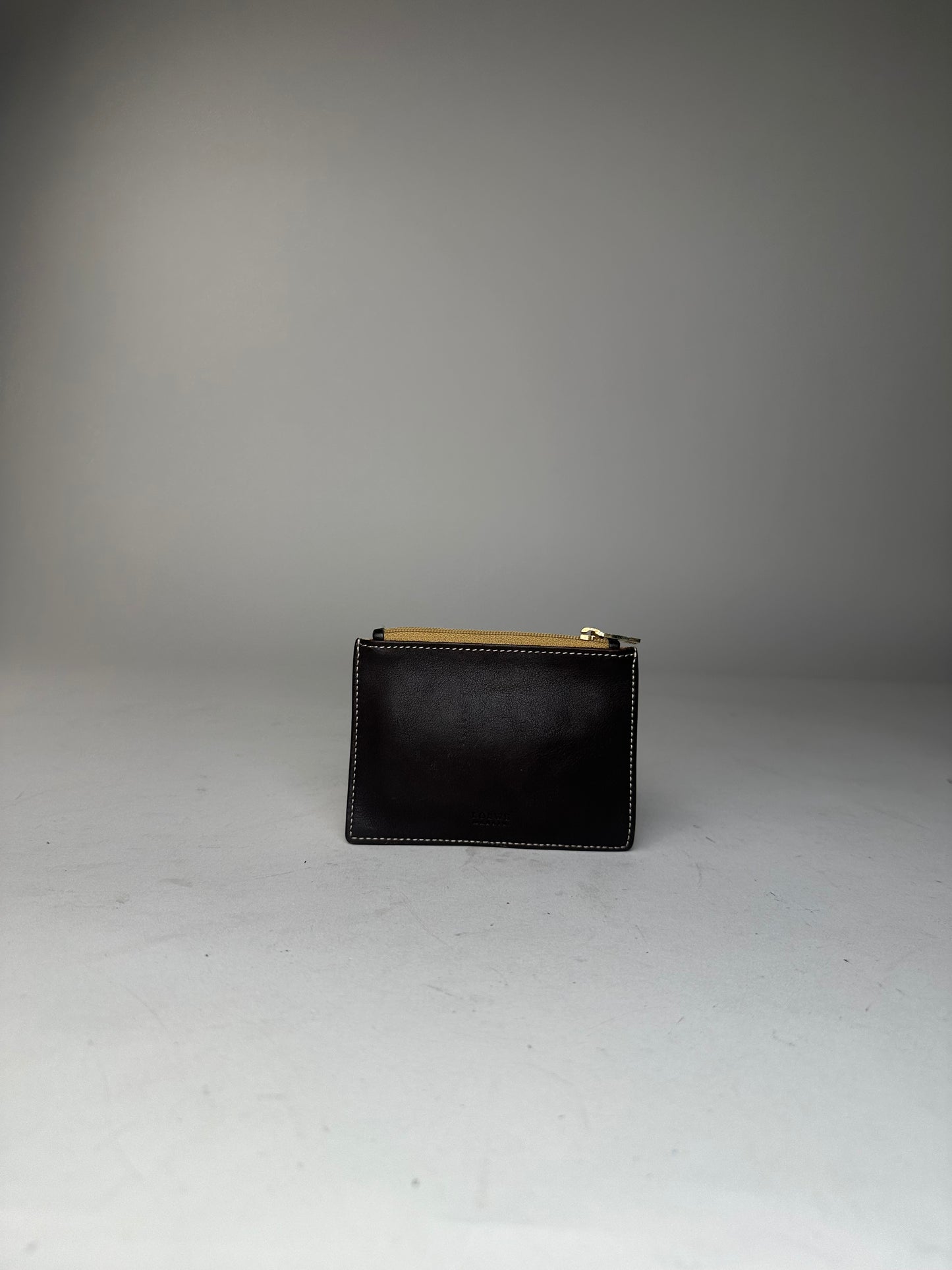 Vintage Loewe Suede Purse Beige