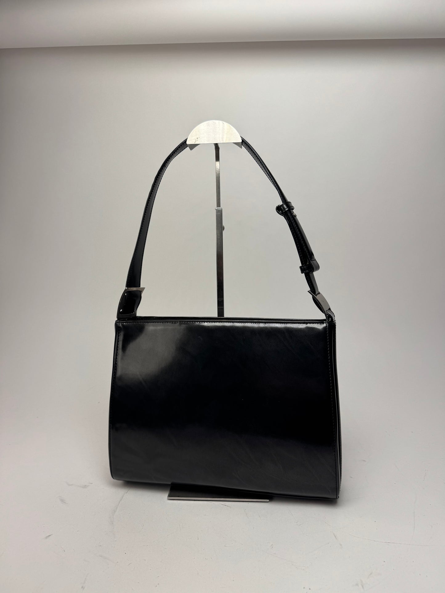 Vintage  Salvatore Ferragamo Patent Leather Bag black