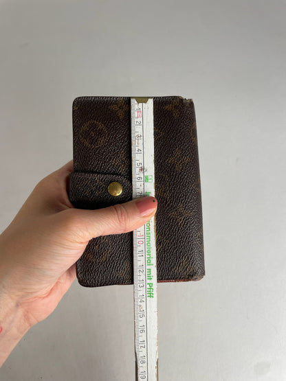 Vintage Louis Vuitton Leather Monogram Wallet Brown