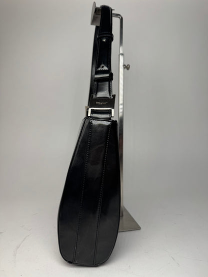 Vintage  Salvatore Ferragamo Patent Leather Bag black