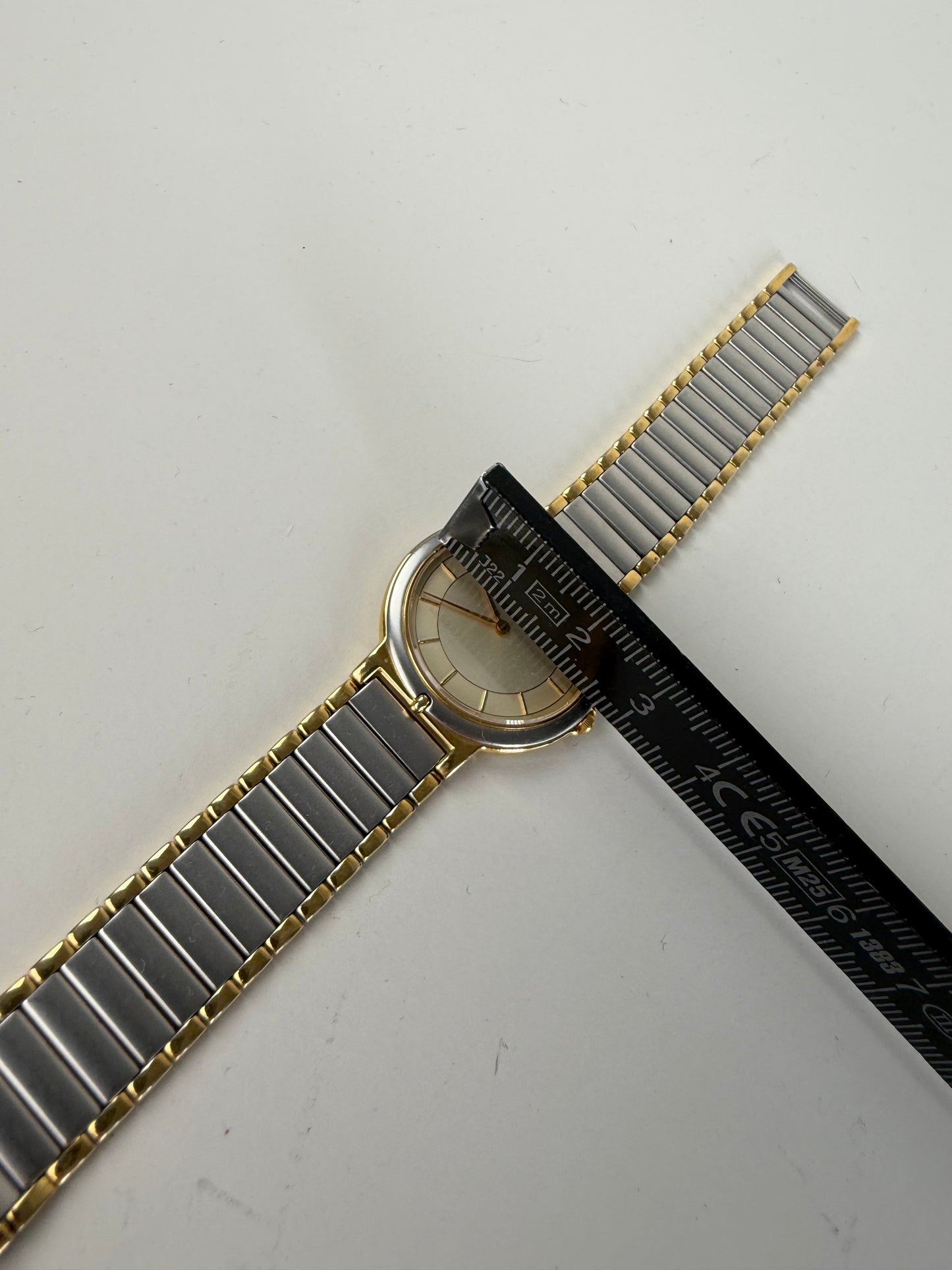 Vintage Yves Saint Laurent Quartz Bracelet Watch Gold Silver