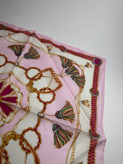 Vintage Celine Paris Scarf pink