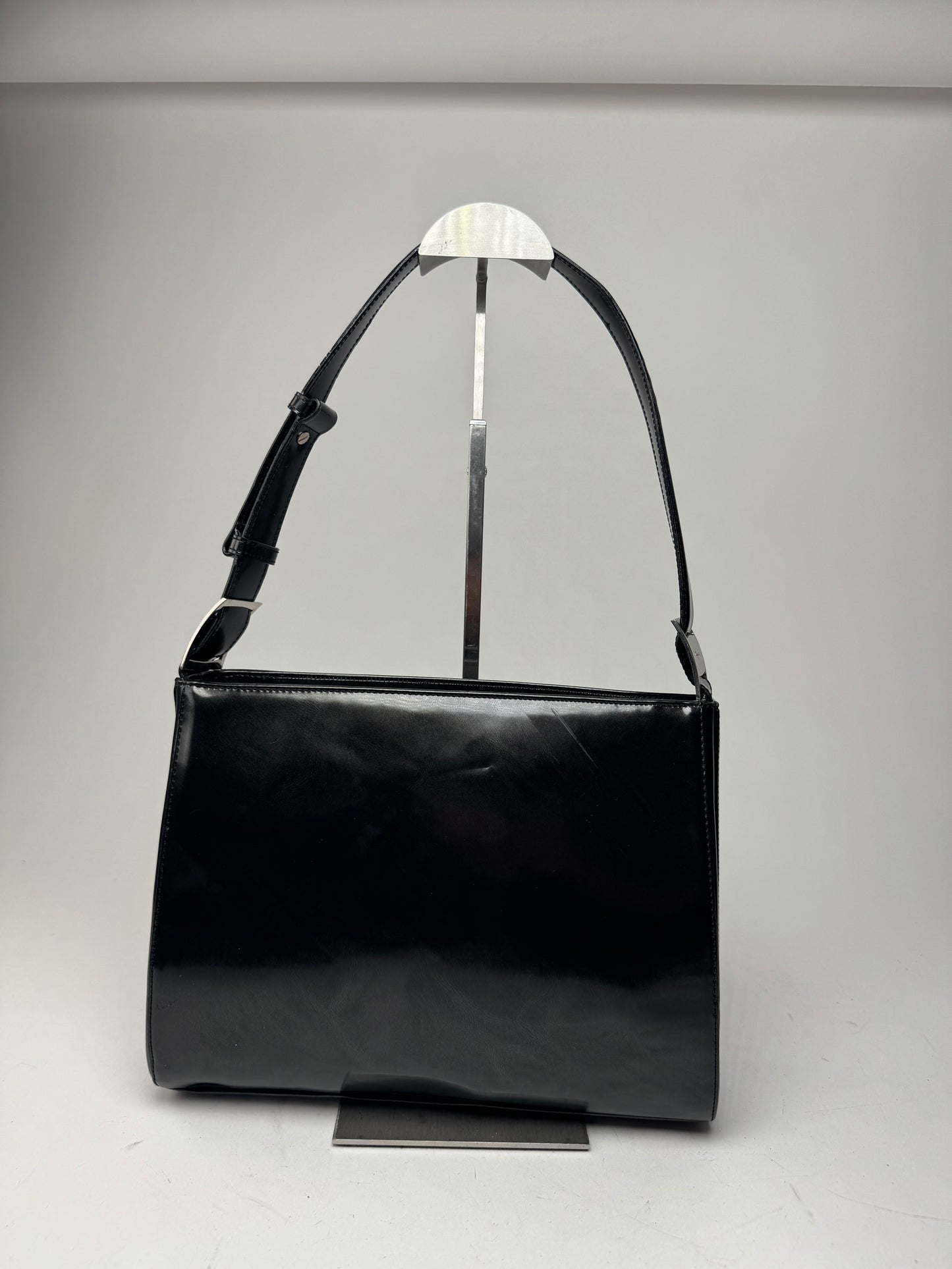 Vintage  Salvatore Ferragamo Patent Leather Bag black