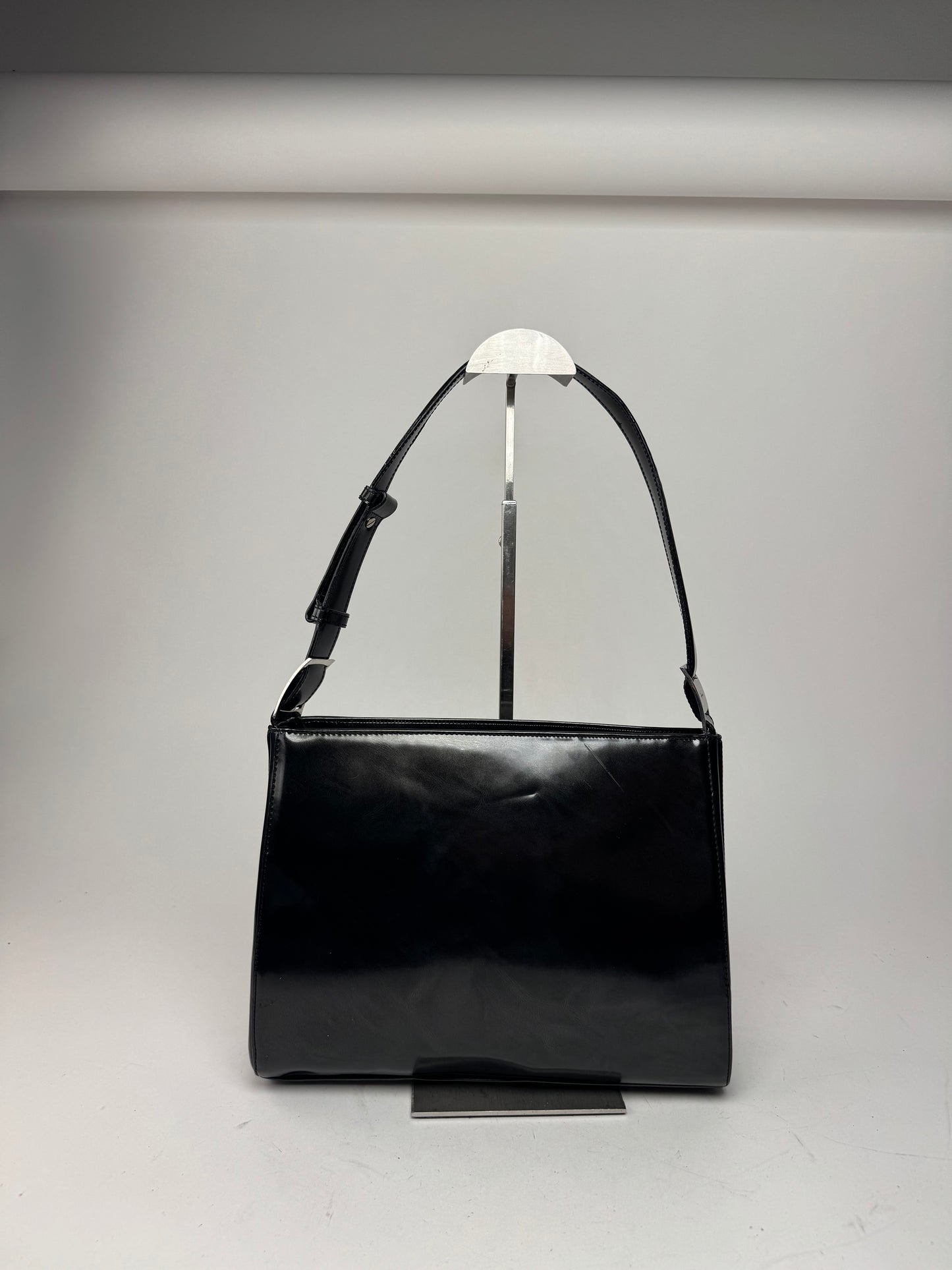 Vintage  Salvatore Ferragamo Patent Leather Bag black