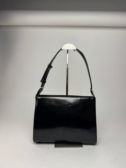 Vintage  Salvatore Ferragamo Patent Leather Bag black