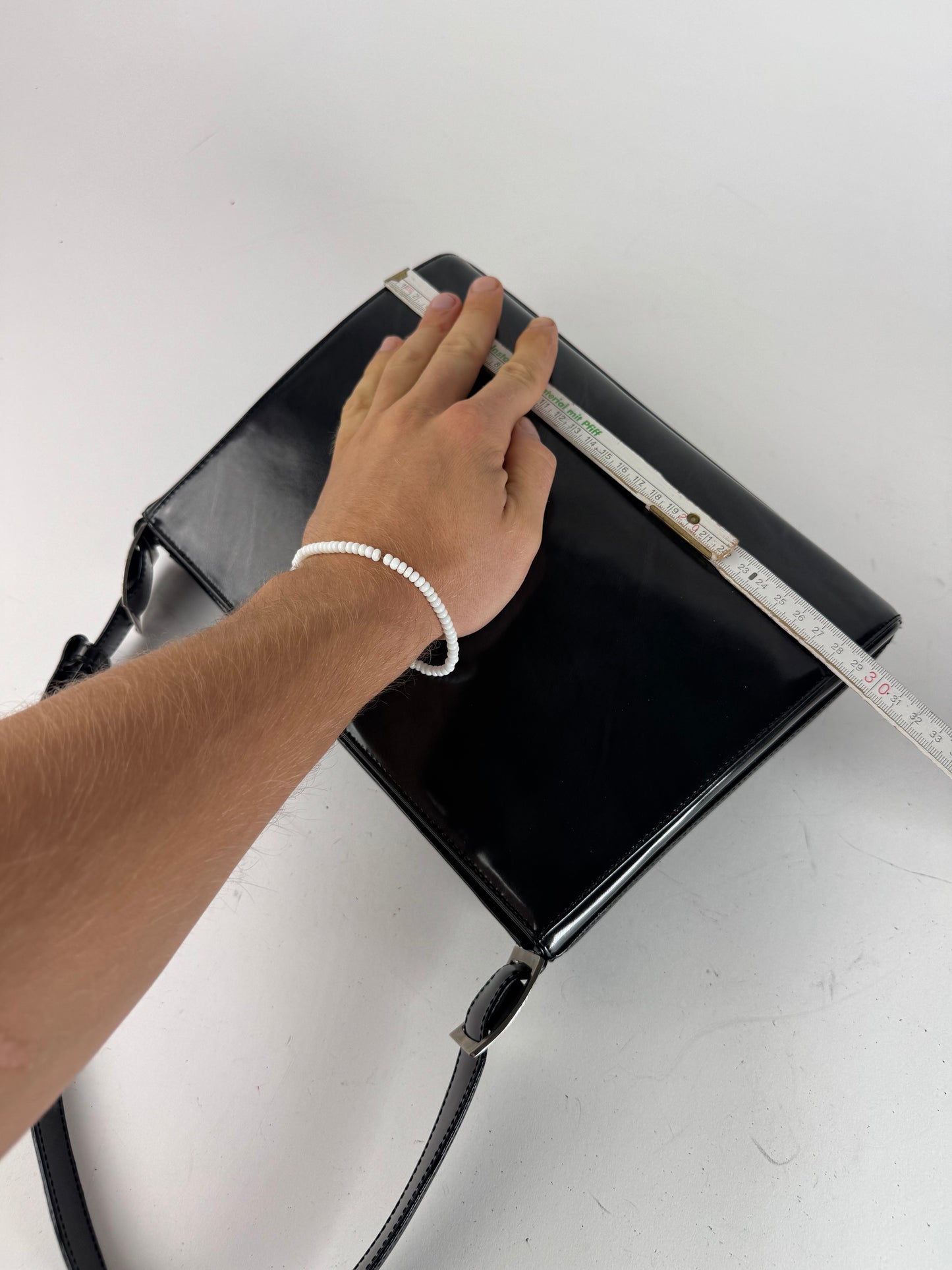 Vintage  Salvatore Ferragamo Patent Leather Bag black