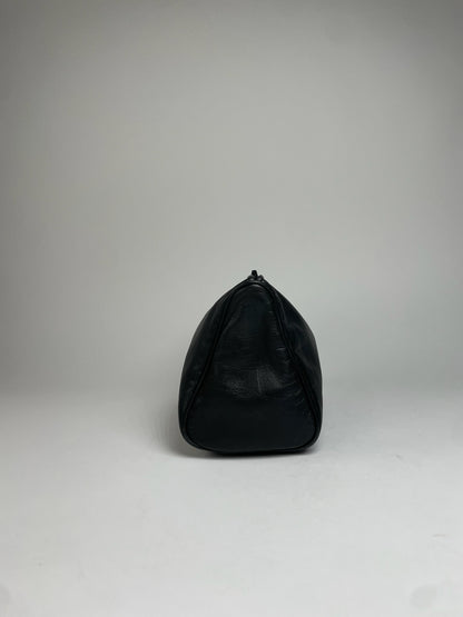 Vintage Loewe Madrid Leather Anagram Logo Clutch Black