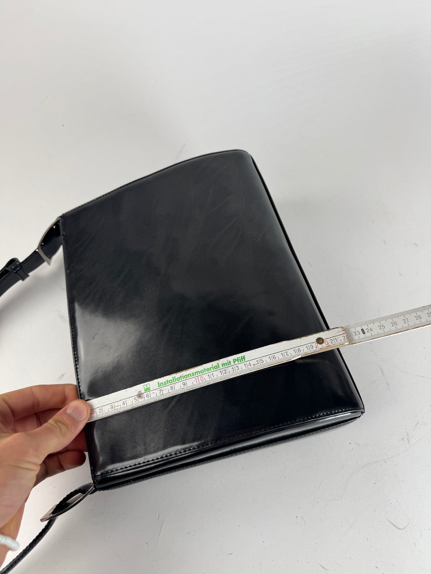 Vintage  Salvatore Ferragamo Patent Leather Bag black