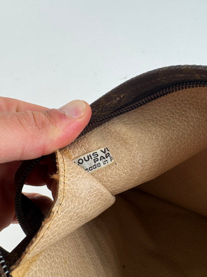 Vintage Louis Vuitton Monogram Leather clutch brown