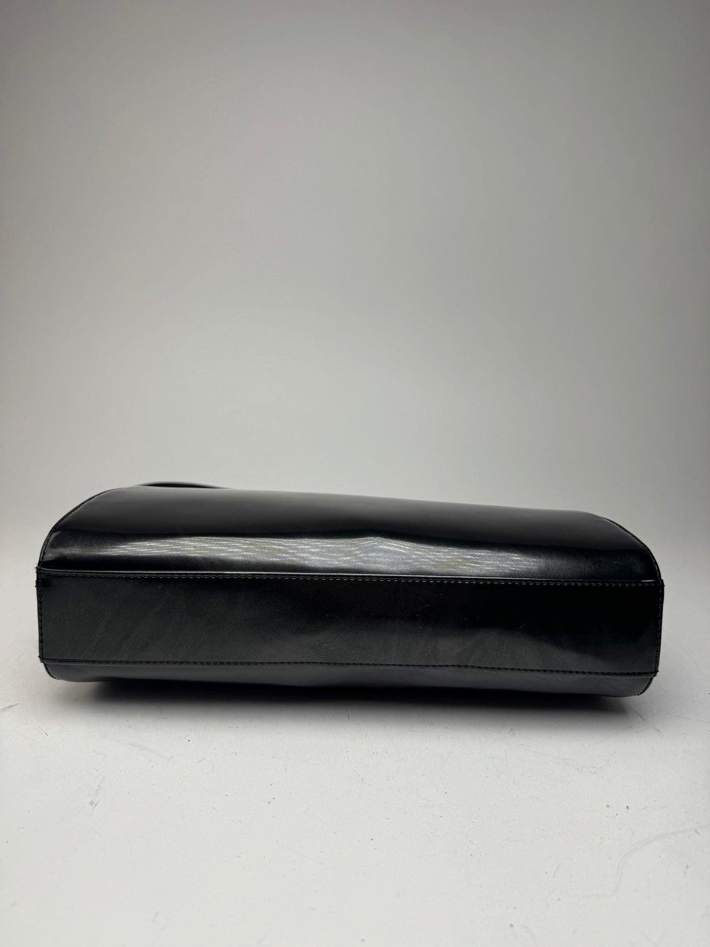 Vintage  Salvatore Ferragamo Patent Leather Bag black