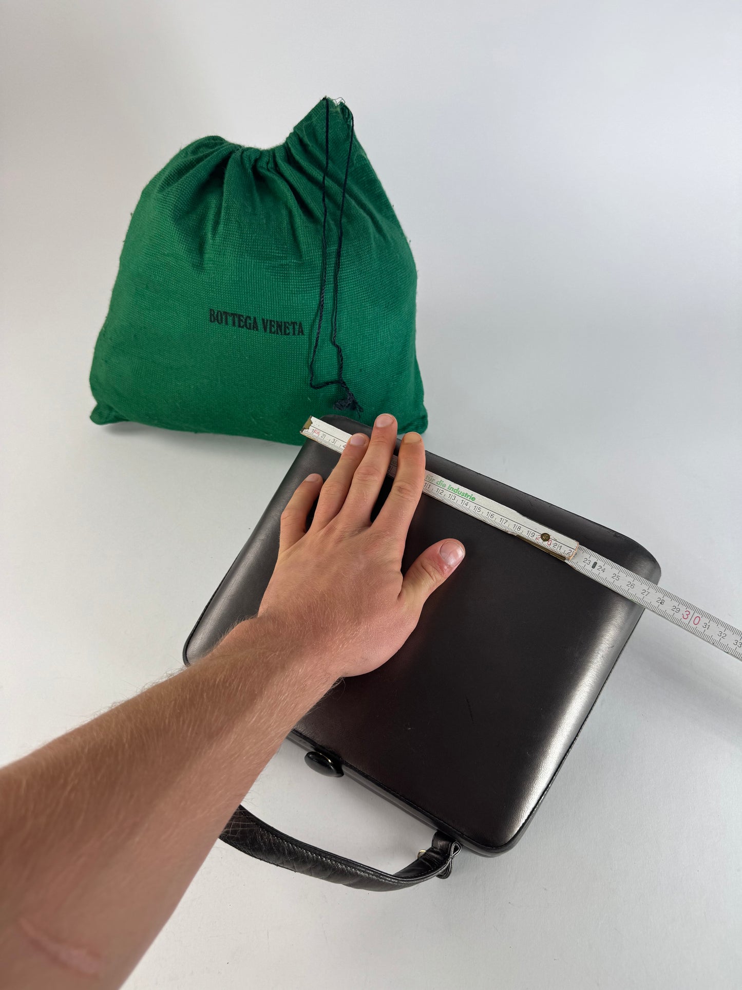 Vintage Bottega Veneta Leather Bag Bronze