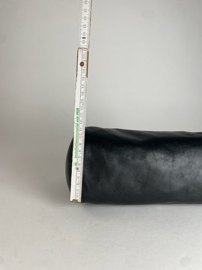 Vintage Loewe Madrid Leather Anagram Logo Clutch Black