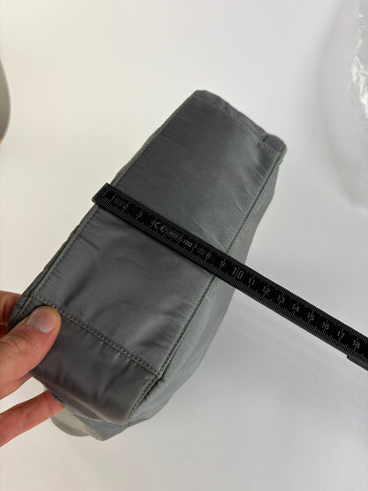 Vintage Prada Nylon Tote Grey Black