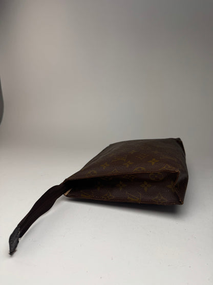 Vintage Louis Vuitton Monogram Leather clutch brown