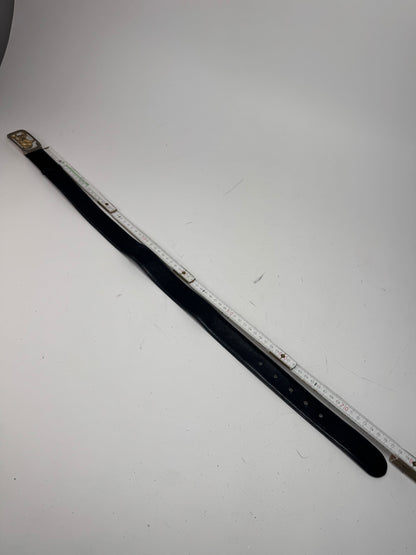 Vintage Celine Carriage Leather Belt Black