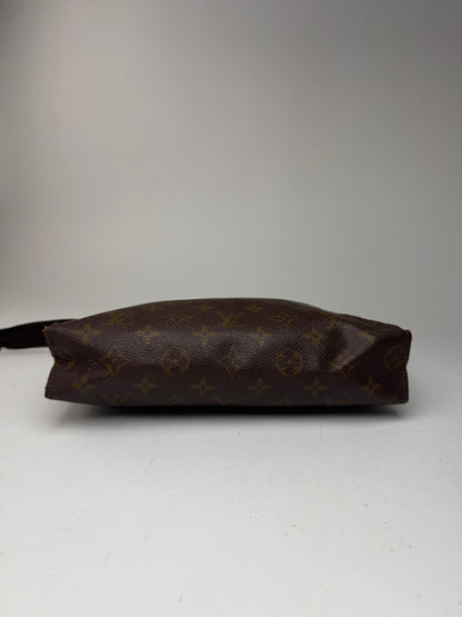 Vintage Louis Vuitton Monogram Leather clutch brown