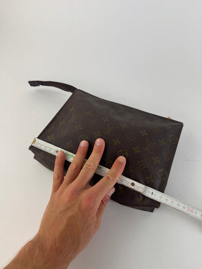Vintage Louis Vuitton Monogram Leather clutch brown