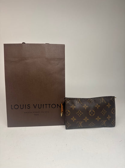Pochette vintage Louis Vuitton en cuir Monogram marron
