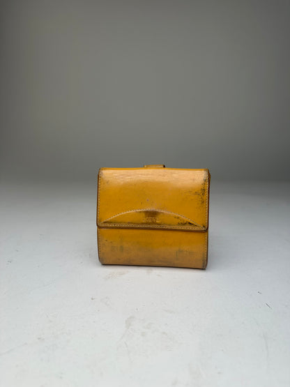 Loewe Yellow Leather Cardholder Vintage Patina