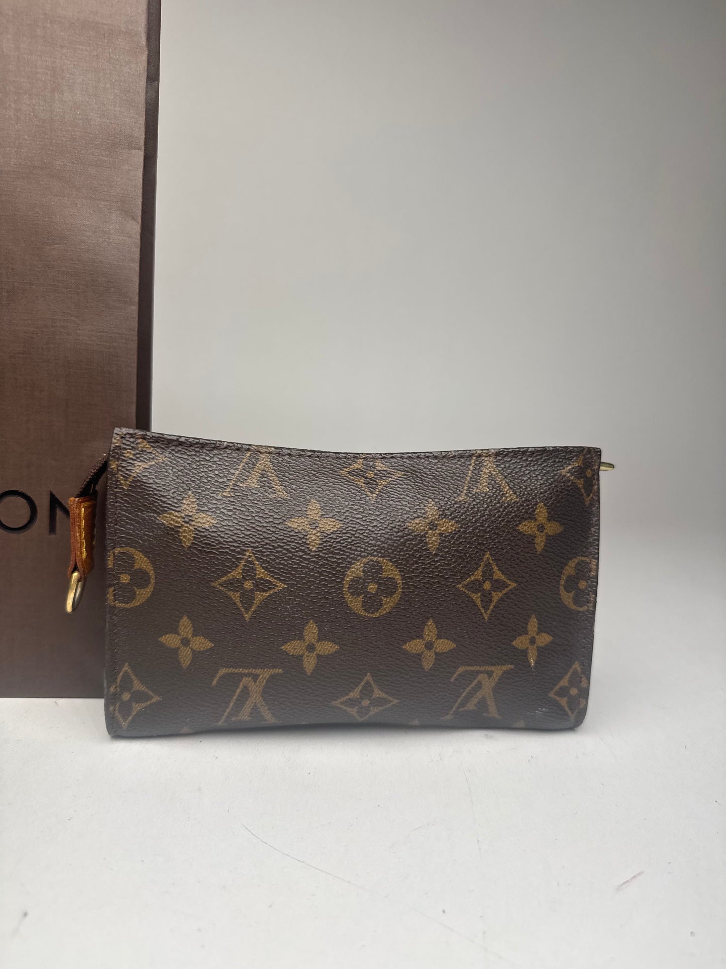 Pochette vintage Louis Vuitton en cuir Monogram marron