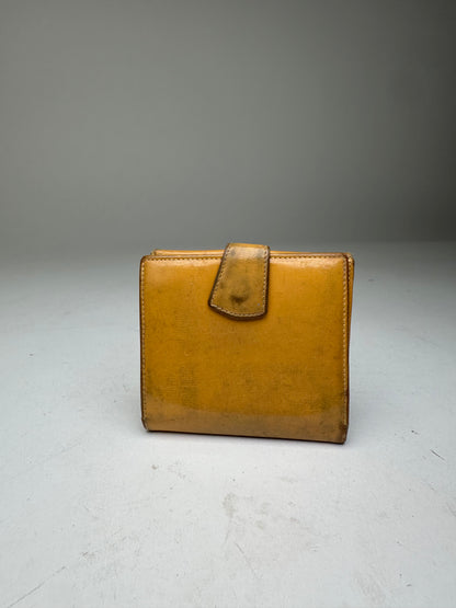 Loewe Yellow Leather Cardholder Vintage Patina