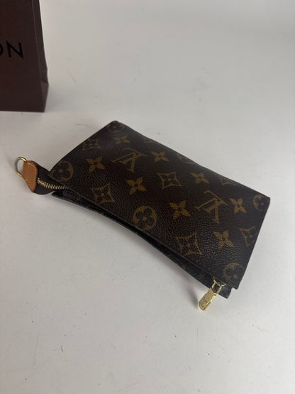 Pochette vintage Louis Vuitton en cuir Monogram marron