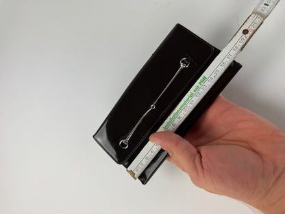 Vintage Gucci Patent Leather Horsebit Wallet Brown