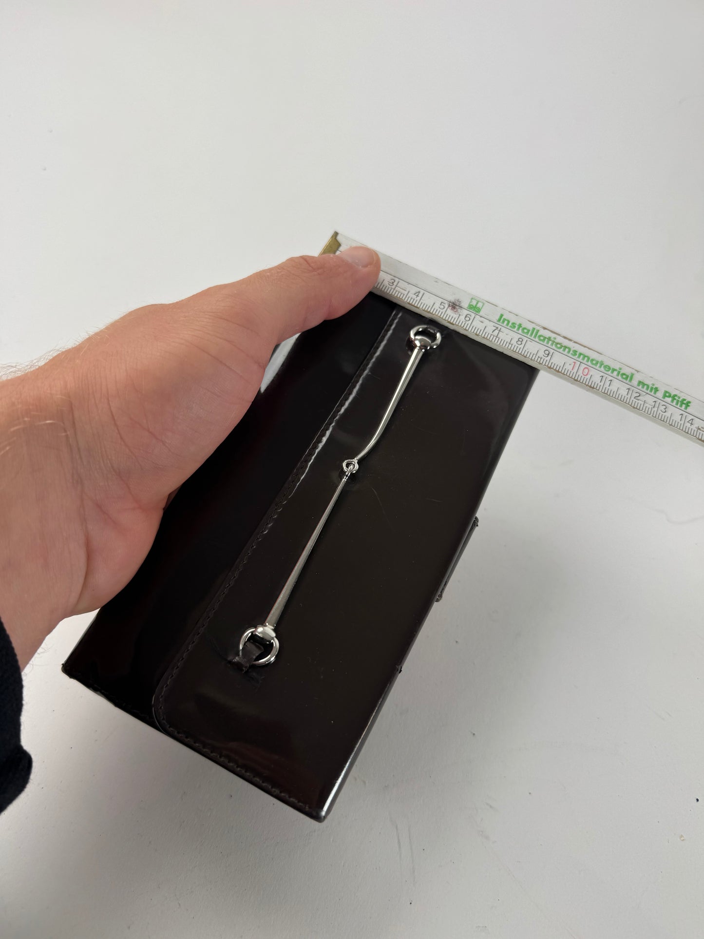 Vintage Gucci Patent Leather Horsebit Wallet Brown