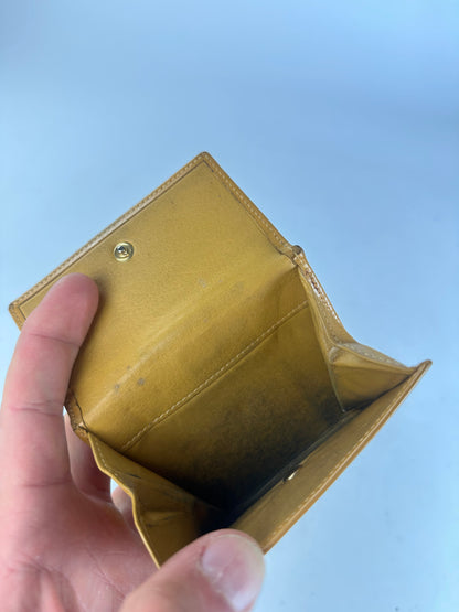 Loewe Yellow Leather Cardholder Vintage Patina