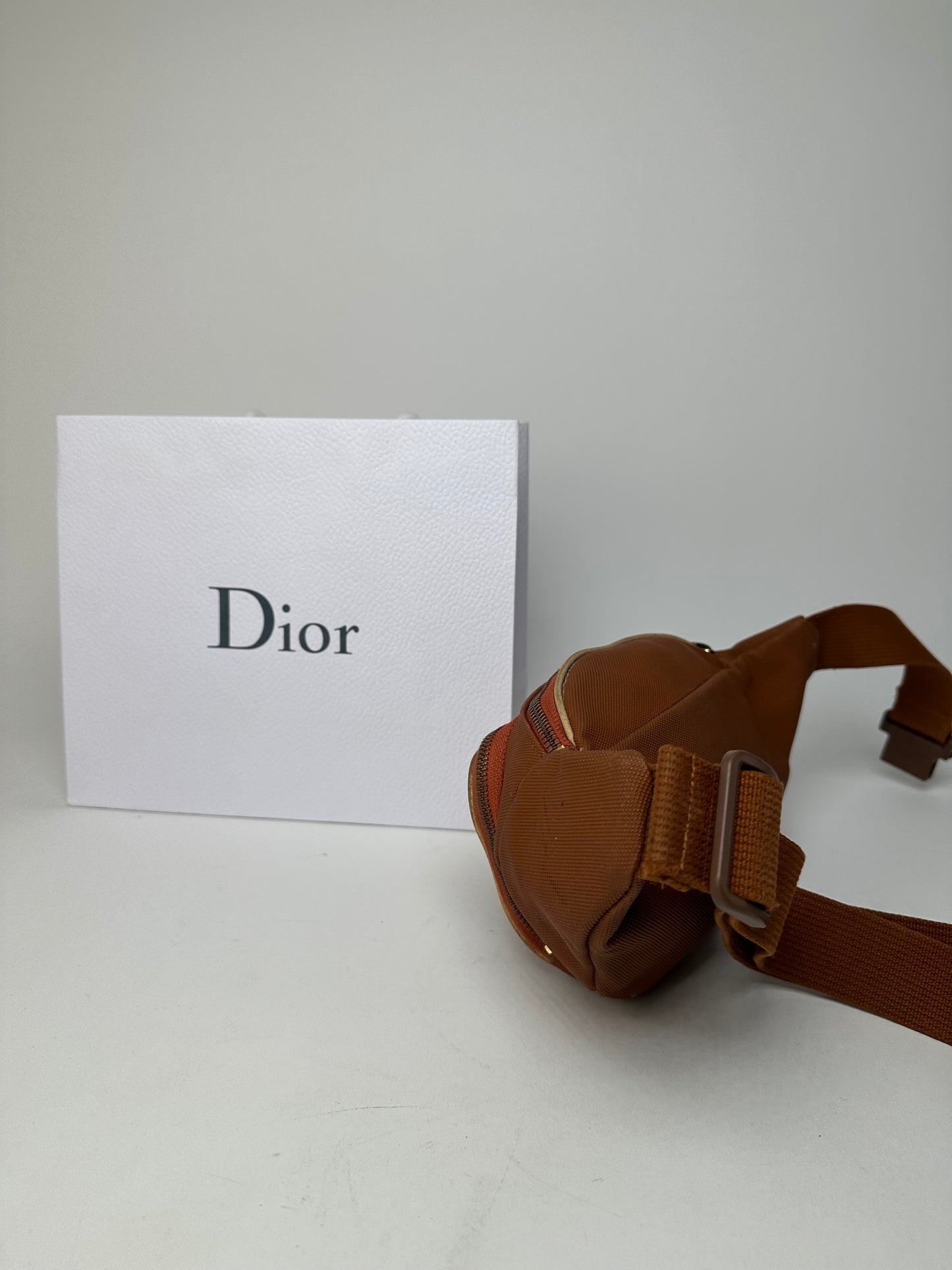Vintage Dior Crossbody/Bum Bag Orange White