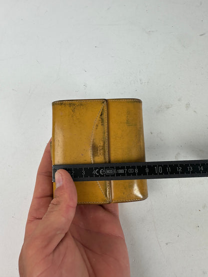 Loewe Yellow Leather Cardholder Vintage Patina