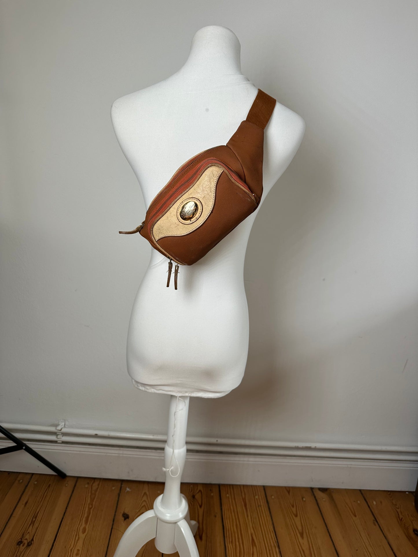 Vintage Dior Crossbody/Bum Bag Orange White