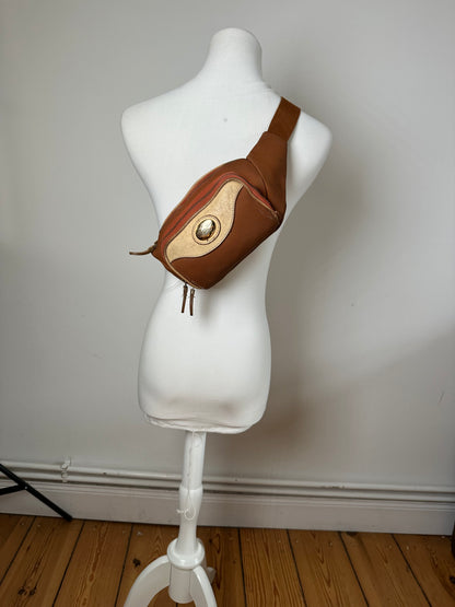 Vintage Dior Crossbody/Bum Bag Orange White