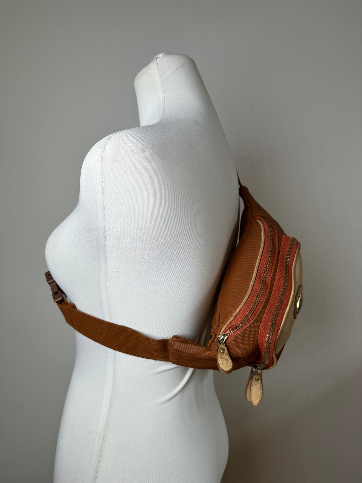 Vintage Dior Crossbody/Bum Bag Orange White