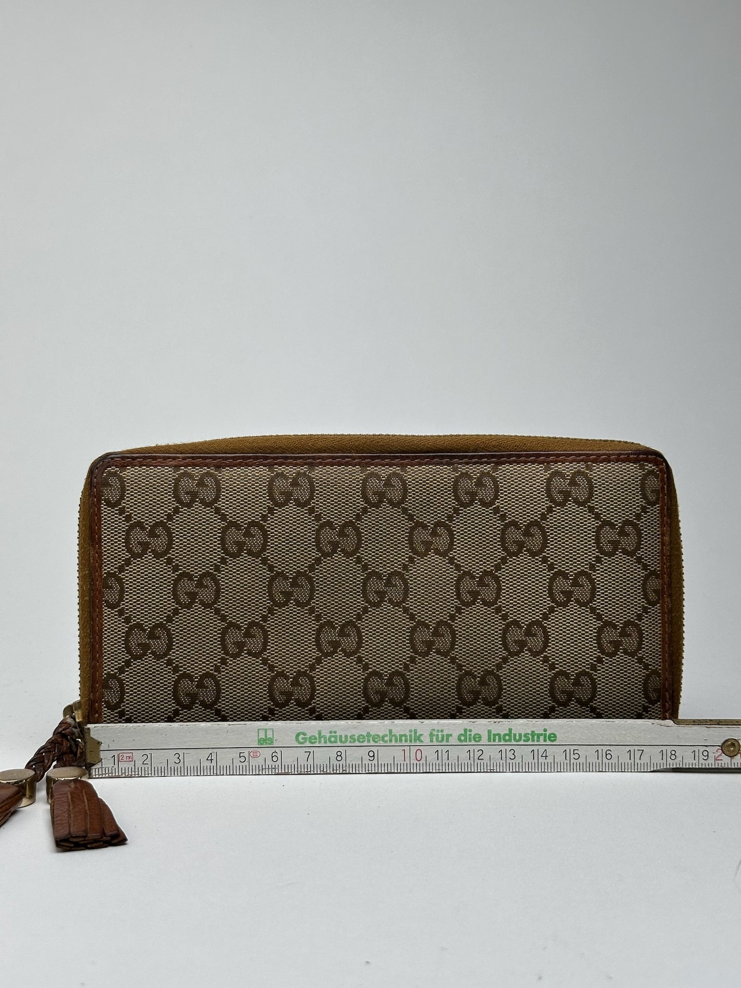 Vintage Gucci Monogram Wallet beige Brown