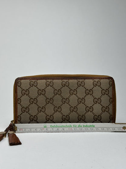 Vintage Gucci Monogram Wallet beige Brown