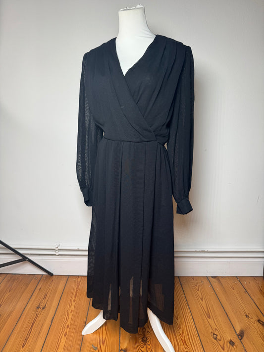 Vintage Givenchy Wool Dress Black