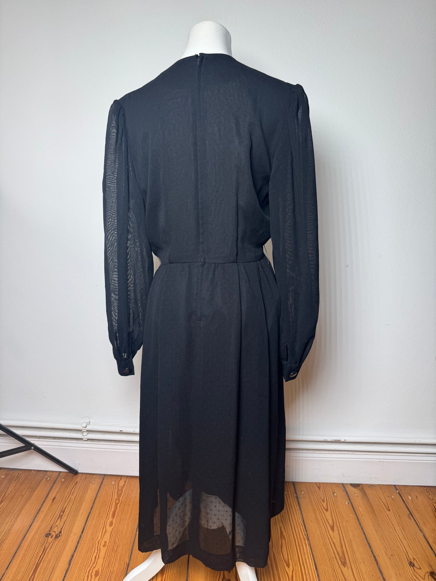 Vintage Givenchy Wool Dress Black