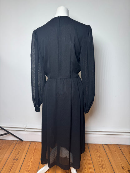 Vintage Givenchy Wool Dress Black