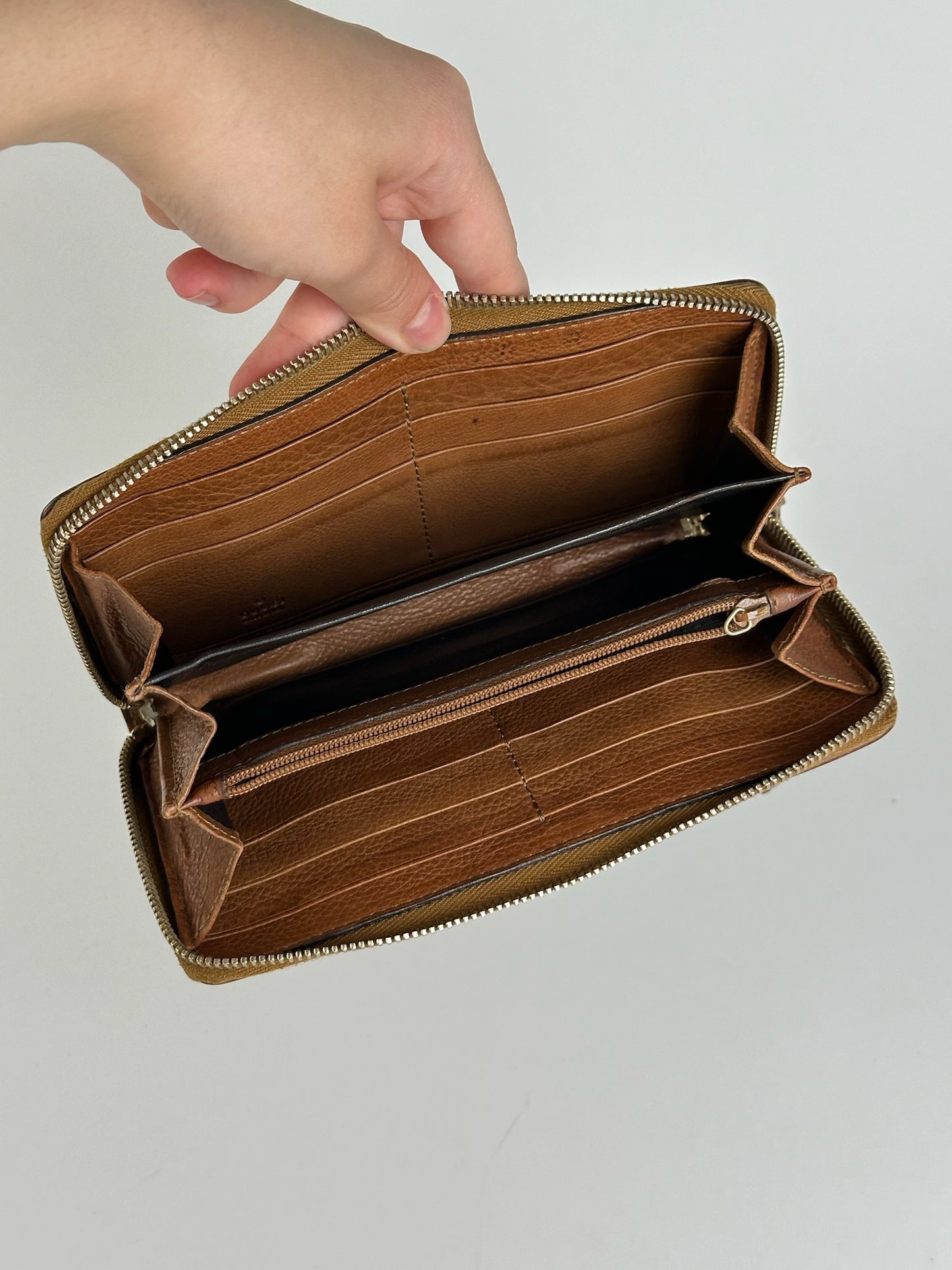 Vintage Gucci Monogram Wallet beige Brown