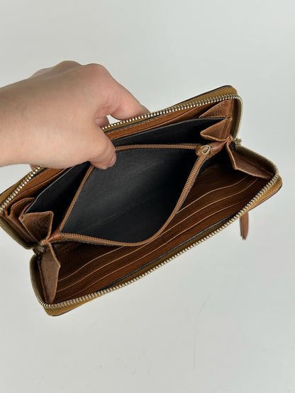 Vintage Gucci Monogram Wallet beige Brown