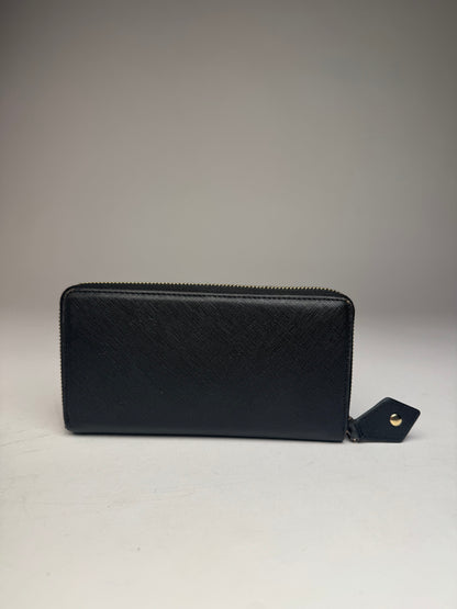 Vintage Vivienne Westwood Leather Zippy Wallet Black